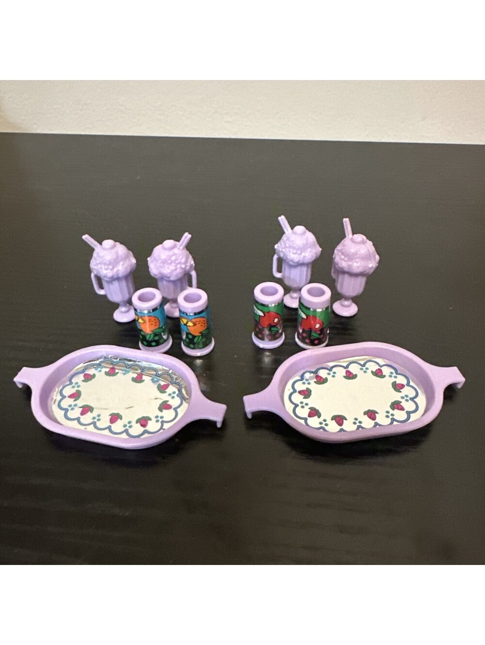 Vintage Barbie Purple Soda Shop House Accessories Food Kitchen KG JD